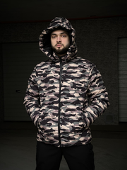 Мужская зимняя Куртка плащевка утеплитель Slimtex камуфляж размер S 1005380383bls-S фото
