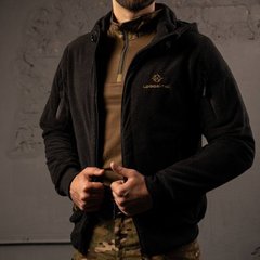 Чоловіча куртка флісова Logos "Патріот" з текстурою соти чорна розмір XS 21003bls-XS фото