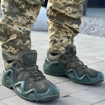 Кросівки SWAT з сітчастими вставками на протекторній підошві олива розмір 41 for00021bls-41 фото