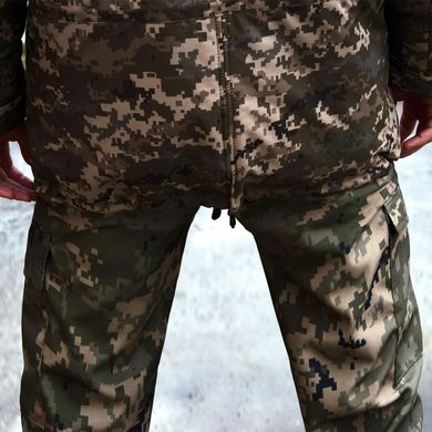 Чоловіча зимова Куртка з капюшоном на синтепоні / Парка піксель розмір S 1750843475bls-S фото