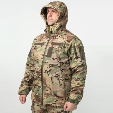 Куртка с капюшоном R-Military Softshell на флисе мультикам размер S for00588bls-S фото