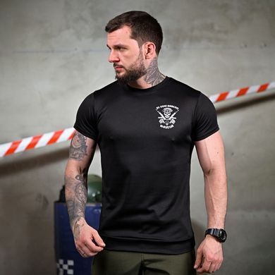 Потоотводная футболка Водитель с принтом на груди и спине черная размер XL buy92792bls-XL фото