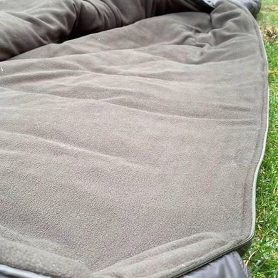 Водонепроницаемый спальный мешок "Кокон" до -20°C / Туристический спальник на флисе олива 235х88 см for00727bls фото