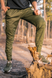 Хлопковые мужские брюки Intruder Baza с 6-ю карманами / Плотные Брюки Карго с манжетами хаки размер 2XL 1613394645bls-2XL фото 4