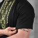 Мужская футболка-вышиванка кулир на короткий рукав с орнаментом Герб черная размер M buy87040bls-M фото 6