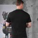Мужская футболка-вышиванка кулир на короткий рукав с орнаментом Герб черная размер M buy87040bls-M фото 4