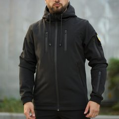 Мужская куртка "Reef" SoftShell на микрофлисе до -10°C черная размер S int1434674060bls-S фото