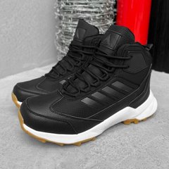 Чоловічі Кросівки з термотканини на хутрі / Утеплене взуття чорне розмір 41 buy56746bls-41 фото