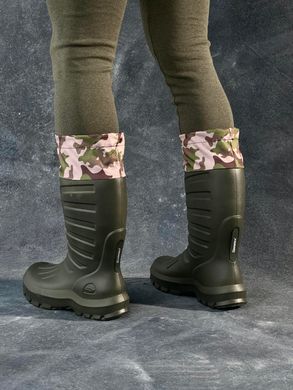 Мужские резиновые Сапоги Intruder GUM со съемной подкладкой и манжетой / Водонепроницаемая обувь хаки мультикам размер 40 1201999992bls-40 фото