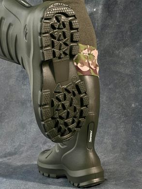 Чоловічі гумові Чоботи Intruder GUM із знімною підкладкою та манжетою / Водонепроникне взуття хакі мультикам розмір 40 1201999992bls-40 фото