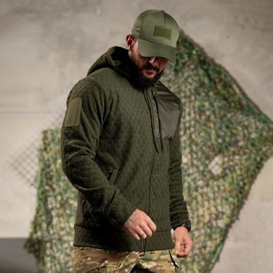 Флисовая кофта Hexagon Hybrid со вставками соты олива размер S buy97902-S фото