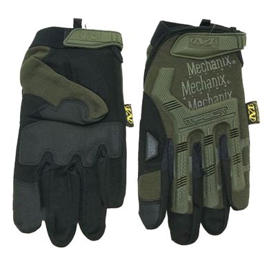 Плотные Перчатки Mechanix M-pact с усиленными накладками и антискользящим покрытием олива размер M 12727bls-M фото