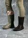 Мужские резиновые Сапоги Intruder GUM со съемной подкладкой и манжетой / Водонепроницаемая обувь хаки мультикам размер 40 1201999992bls-40 фото 4