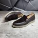 Шкіряні лофери U.Spirit Velmor із замшевою вставкою коричневі розмір 40 2503/3 brown/shbls-40 фото 3