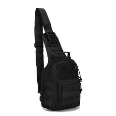 Чоловіча Наплічна Сумка / Рюкзак однолямний / Нагрудна сумка чорний розмір 17х11х4,5 см sd3872bls фото