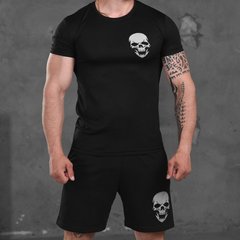 Летний комплект футболка и шорты с принтом Coolpass черные размер M buy87475bls-M фото