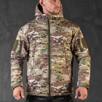 Зимова тактична куртка 7.62 Tactical Softshell з підкладкою Omni-Heat мультикам розмір S buy89402bls-S фото