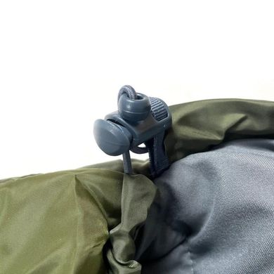 Спальний мішок на холлофайбері до - 14 °C хакі / Утеплений Туристичний спальник з капюшоном  sd3625bls фото
