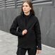 Жіноча Демісезонна Куртка "Pobedov Shadow" Soft Shell на мікрофлісі чорна розмір S pobOWku2 875babls-S фото 4