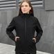 Жіноча Демісезонна Куртка "Pobedov Shadow" Soft Shell на мікрофлісі чорна розмір S pobOWku2 875babls-S фото 1