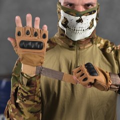 Безпалі рукавиці TACT із захисними накладками койот розмір M buy11137bls-M фото