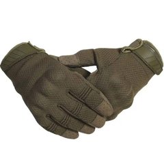 Летние сетчатые перчатки с усиленными пальцами и антискользящим покрытием олива размер S for00283bls-S фото