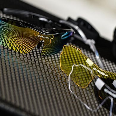 Тактические очки Oakley с 5-ю сменными линзами и чехлом черные buy94147bls фото