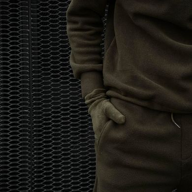 Чоловічий флісовий Костюм Fleece / Зимовий спортивний Комплект Кофта + Штани хакі розмір S 1032793579bls-S фото