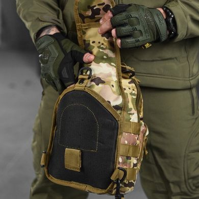 Нагрудна сумка "Enders" Cordura 1000D / Вологозахищений рюкзак мультикам розмір 19х27х10 см 14733bls фото
