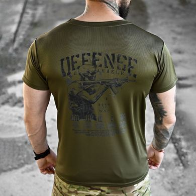 Потоотводная футболка Born of War с принтом Defense олива размер S buy96447bls-S фото