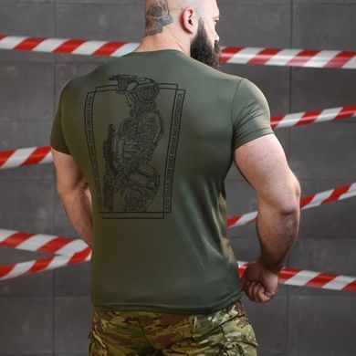 Потовідвідна футболка Sabur Girl з принтом на спині олива розмір M buy91074bls-M фото