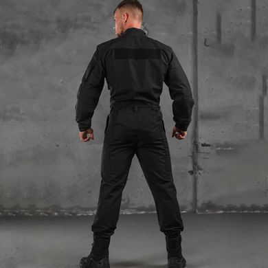Тактична форма Кітель + Штани з посиленими зонами саржа чорна розмір М buy88181bls-M фото
