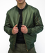 Мужской Бомбер с Нейлоновой подкладкой олива / Демисезонная Куртка размер M md1134bls-M фото 2