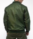 Чоловічий Бомбер з Нейлоновою підкладкою олива / Демісезонна Куртка розмір M md1134bls-M фото 4