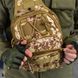Нагрудна сумка "Vex" Cordura 1000D з вологозахисним просоченням / Однолямний рюкзак піксель койот 26х22х10 см buy14055bls фото 4