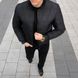 Плотная мужская Куртка Pobedov Povezlo до +15°C / Стильный Бомбер с утепленной подкладкой черный размер S OWbb709babls-S фото 3