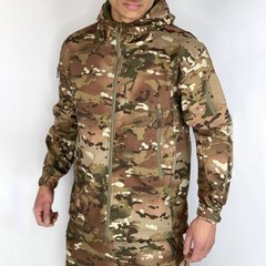 Чоловіча утеплена Куртка з капюшоном Soft-shell / Бушлат на флісі мультикам розмір M 1060bls-M фото