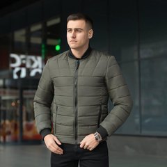 Щільна чоловіча Куртка Pobedov Povezlo до +15°C / Стильний Бомбер з утепленою підкладкою хакі розмір S OWbb709khbls-S фото