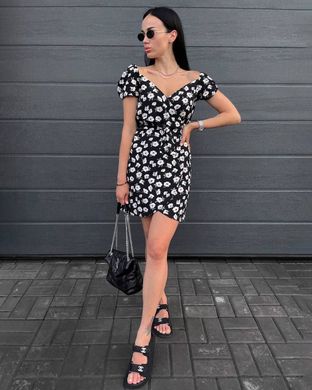 Сукня Ledout чорне з білими квітами розмір S buy8112bls-S фото