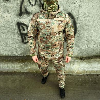 Демисезонный мужской Костюм Single Sword Куртка с капюшоном + Брюки / Полевая Форма SoftShell на флисе мультикам размер S 1394628523bls-S фото