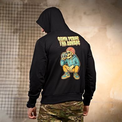 Худі Revo з принтом на грудях та спині чорне розмір M buy93333bls-M фото