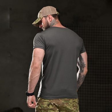 Потовідвідна футболка Born of War з принтом I&rsquo;m back сіра розмір S buy96909bls-S фото