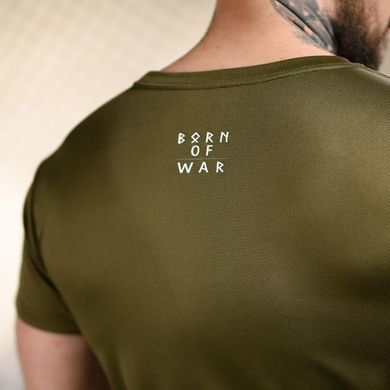 Потоотводная футболка Born of War с принтом Молодость олива размер XL buy96185bls-XL фото