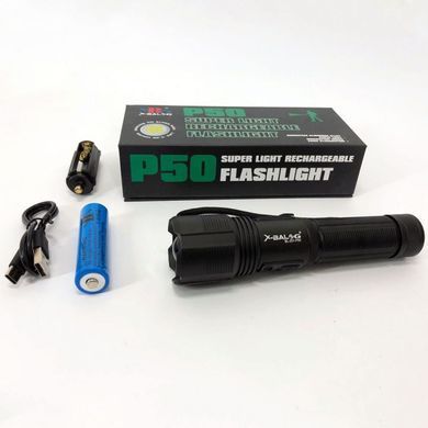 Тактический ручной фонарь Bailong BL-Z01-P50 черный ws11293bls фото