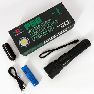Тактический ручной фонарь Bailong BL-Z01-P50 черный ws11293bls фото