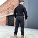 Мужской костюм "Caiman R&M 2.0" Убакс с липучками для шевронов + Брюки с усиленными коленями черный размер S for00924bls-S фото 2