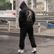 Спортивний костюм на флісі Худі + Штани з принтом Wolf чорний розмір M buy97823-M фото 5
