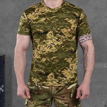Потовідвідна чоловіча футболка Punishment з принтом "Герб" піксель розмір S buy86494bls-S фото