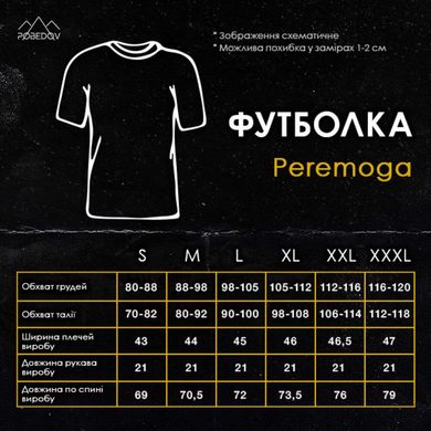 Бавовняна футболка Pobedov Peremoga сіра розмір S pobTSfu400stbls-S фото