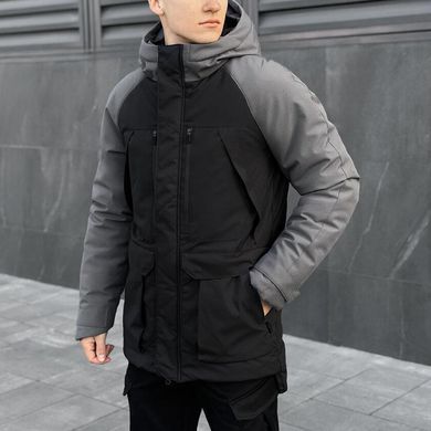 Чоловіча парка Pobedov Seniora Udacha темно-сіра розмір S pobOW55982622bagebls-S фото